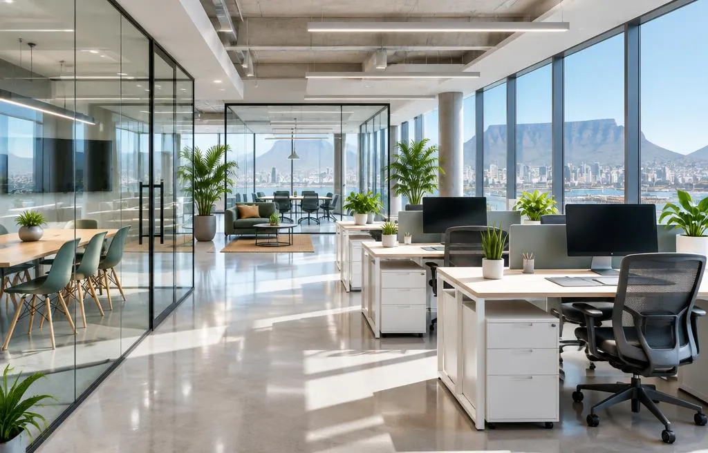 Clean and organised contemporary corporate office